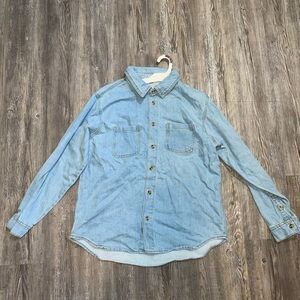 Art Class Studded Blue Jean Jacket  Womens XXL 16/18 Blue PreWashed 100% Cotton